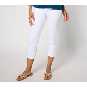 Women Control Women's Pants Sz M Prime Denim Crop Pant White A643382